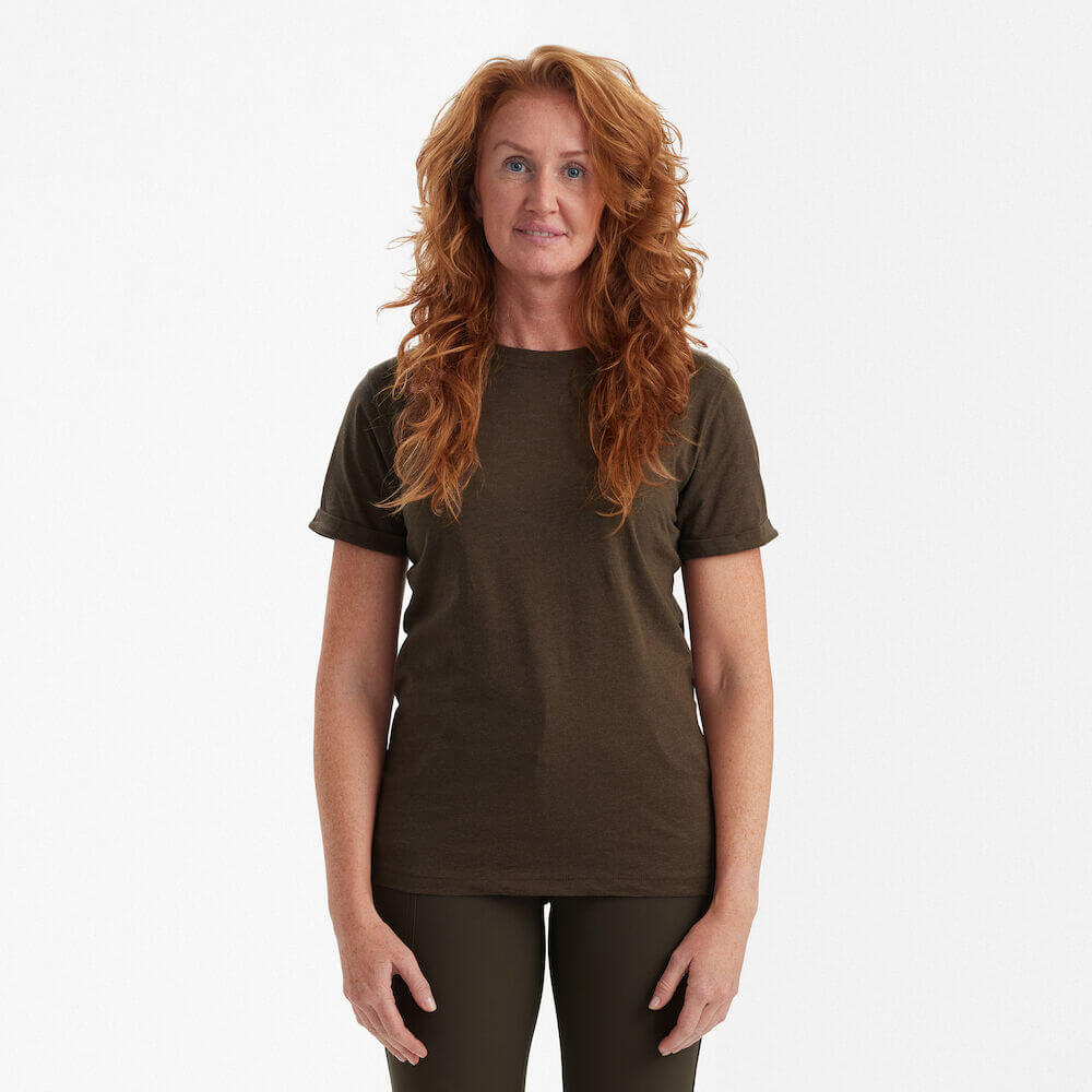 Комплект футболок DeerHunter Lady Basic 2-pack (Brown Leaf Melange) Фото 3
